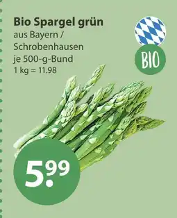 V Markt Bio spargel grün Angebot