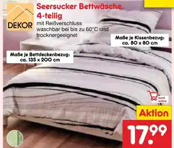 Netto Marken-Discount Seersucker bettwäsche Angebot