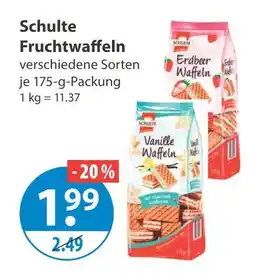 V Markt Schulte erdbeer waffeln Angebot