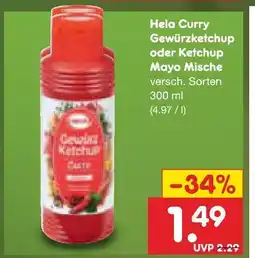 Netto Marken-Discount Hela curry gewürzketchup Angebot