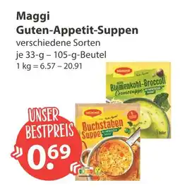 V Markt Maggi blumenkohl-broccoli cremesuppe Angebot