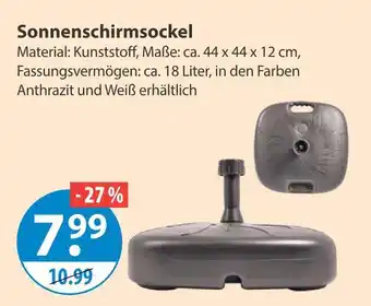 V Markt Sonnenschirmsockel Angebot