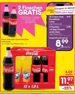 Netto Marken-Discount Coca-cola coca-cola oder coca-cola zero Angebot