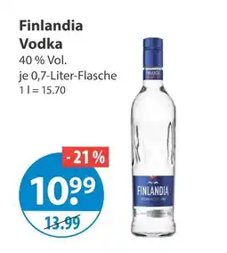 V Markt Finlandia vodka Angebot