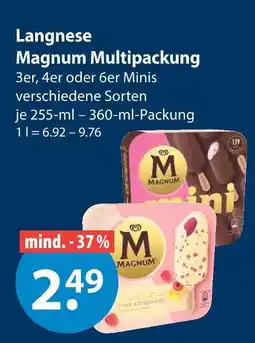 V Markt Langnese magnum multipackung minis Angebot