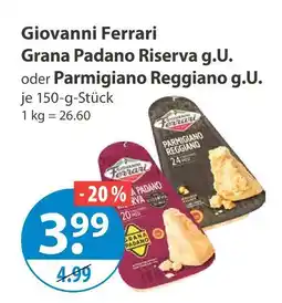 V Markt Giovanni ferrari grana padano riserva g.u Angebot