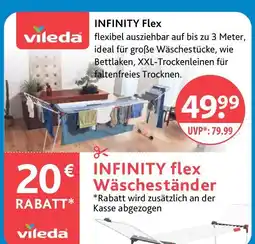 V Markt Vileda infinity flex wäscheständer Angebot
