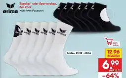 Netto Marken-Discount Erima sneaker- oder sportsocken Angebot
