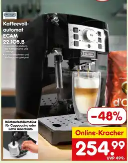 Netto Marken-Discount Delonghi kaffeevollautomat ecam 22.105.b Angebot