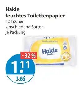 V Markt Hakle feuchtes toilettenpapier Angebot