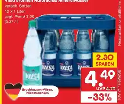 Netto Marken-Discount Vilsa brunnen natürliches mineralwasser Angebot