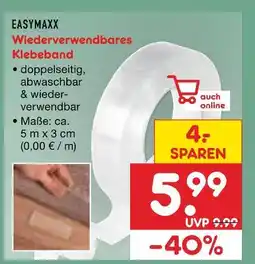Netto Marken-Discount Easymaxx wiederverwendbares klebeband Angebot