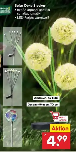 Netto Marken-Discount Solar deko stecker zierlauch Angebot