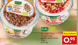 Netto Marken-Discount Biobio bio joghurt und knuspermüsli Angebot