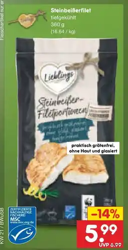 Netto Marken-Discount Lieblings steinbeißerfilet Angebot