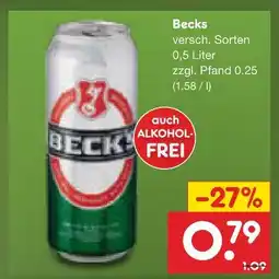 Netto Marken-Discount Becks becks Angebot