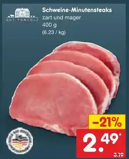 Netto Marken-Discount Gut ponholz schweine-minutensteaks Angebot