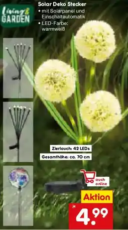 Netto Marken-Discount Living & Garden Solar Deko Stecker Angebot