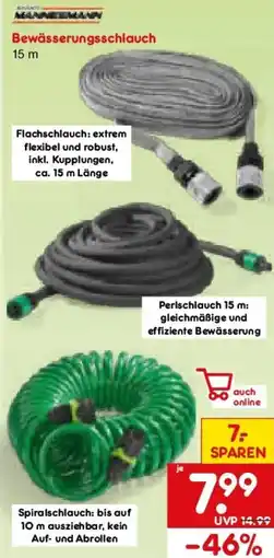 Netto Marken-Discount Bruder Mannesmann Bewässerungsschlauch Angebot