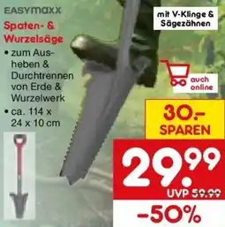 Netto Marken-Discount Easymaxx Spaten- & Wurzelsäge Angebot