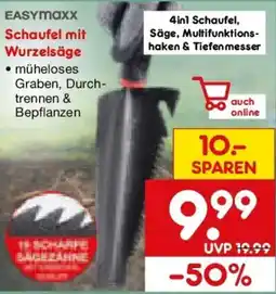 Netto Marken-Discount EASYMAXX Schaufel mit Wurzelsäge Angebot