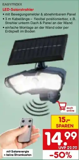 Netto Marken-Discount Easymaxx LED-Solarstrahler Angebot