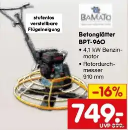 Netto Marken-Discount BAMATO Betonglätter BPT-960 Angebot
