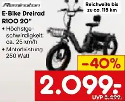 Netto Marken-Discount E-Bike Dreirad R100 20" Angebot