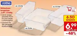 Netto Marken-Discount rotho Kühlschrankorganizer „Loft", 3-teilig Angebot