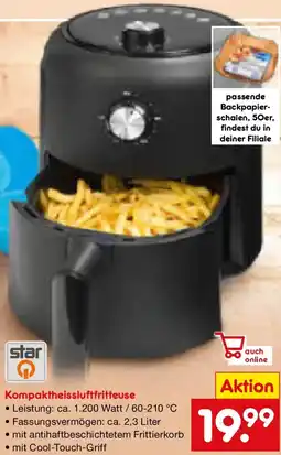 Netto Marken-Discount star Kompaktheissluftfritteuse Angebot