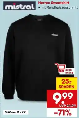 Netto Marken-Discount mistral Herren Sweatshirt Angebot