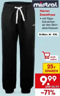 Netto Marken-Discount mistral Herren Sweathose Angebot