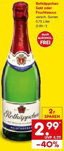 Netto Marken-Discount Rotkäppchen Sekt oder Fruchtsecco Angebot