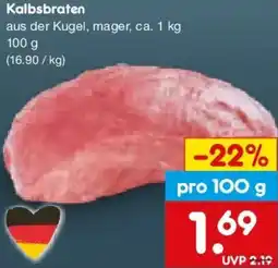 Netto Marken-Discount Kalbsbraten Angebot