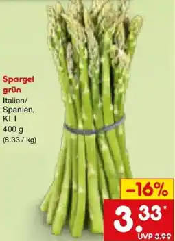 Netto Marken-Discount Spargel grün Angebot