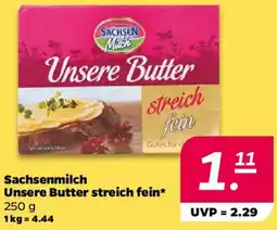 NETTO Sachsenmilch Unsere Butter streich fein Angebot