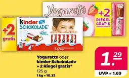 NETTO Yogurette oder kinder Schokolade + 2 Riegel gratis Angebot