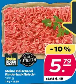 NETTO Meine Fleischerei Rinderhackfleisch Angebot