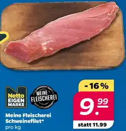 NETTO Meine Fleischerei Schweinefilet Angebot