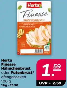 NETTO Herta Finesse Hähnchenbrust oder Putenbrust Angebot