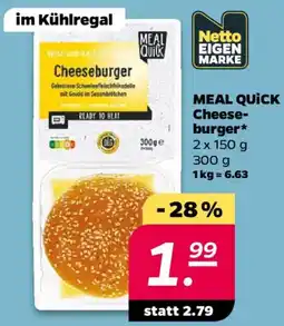 NETTO MEAL QUICK Cheeseburger Angebot