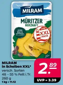 NETTO MILRAM in Scheiben XXL Angebot