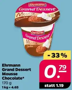 NETTO Ehrmann Grand Dessert Mousse Chocolate Angebot