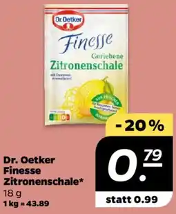 NETTO Dr. Oetker Finesse Zitronenschale Angebot