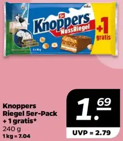 NETTO Knoppers Riegel 5er-Pack +1 gratis Angebot