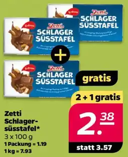 NETTO Zetti Schlagersüsstafel Angebot