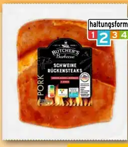 REWE Butcher’s Barbecue Schweine-Rückensteaks Pork Angebot