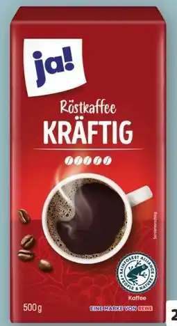 REWE ja! Kräftiger Röstkaffee Angebot