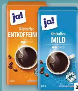 REWE ja! Kaffee Röstkaffee Mild Angebot