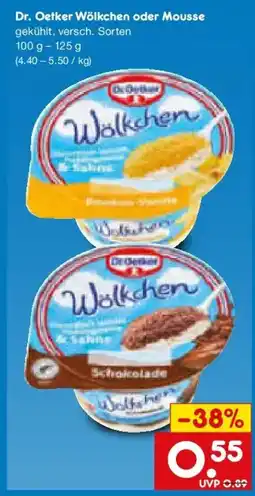 Netto Marken-Discount Dr. Oetker Wölkchen oder Mousse Angebot